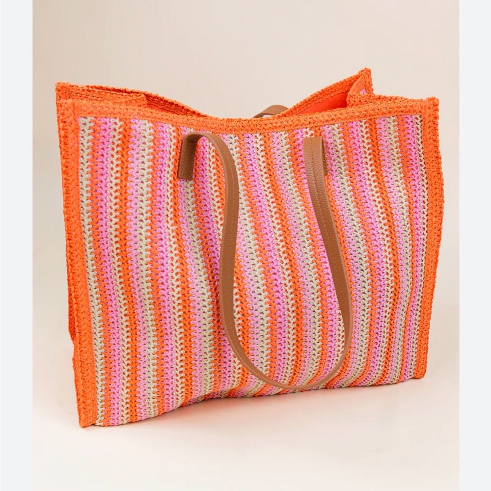 Shiraleah Vibrant Knit Tote.  NWT